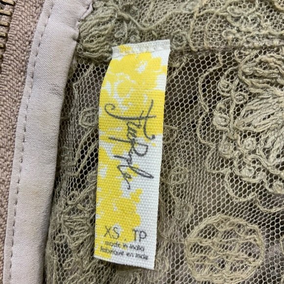 Free People Dress Tan Penny Georgette Babylon Mini XS - Picture 3 of 10